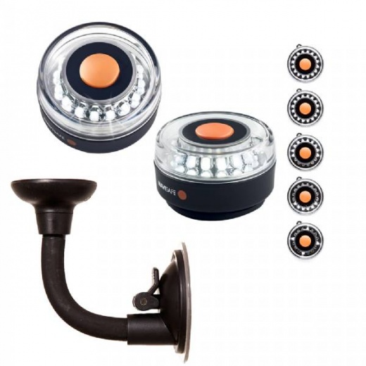 Navisafe Portable Navilight 360 Deg 2Nm - White W/Bendable Suction Cup