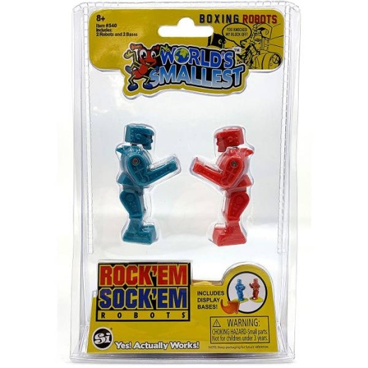 World's Smallest Rock Em Sock Em Robots