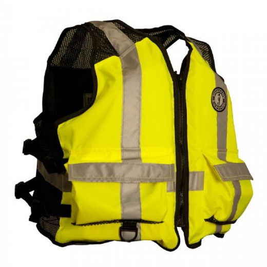 Mustang Survival High Visibility Industrial Mesh Vest - Fluorescent Yellow/Green
