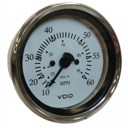 VDO Cockpit Marine 85MM Pitot Speedometer - 0 to 60 MPH