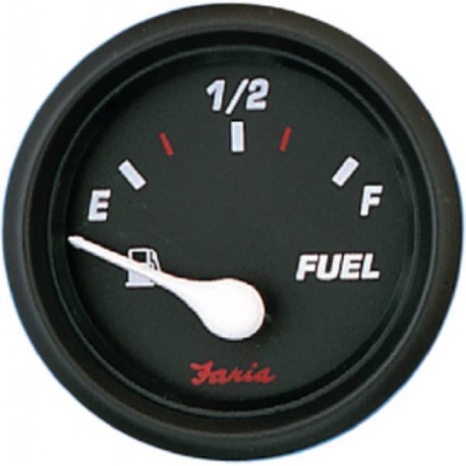 Faria Pro Red Fuel Gauge