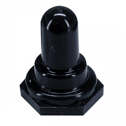 Paneltronics Toggle Switch Boot - 5/8 Inch Hex Nut - Black