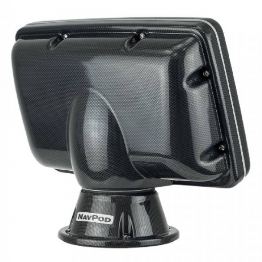 Navpod PP5203 PowerPod Pre-Cut for Raymarine C125/C127, E125/E127 - Carbon Black