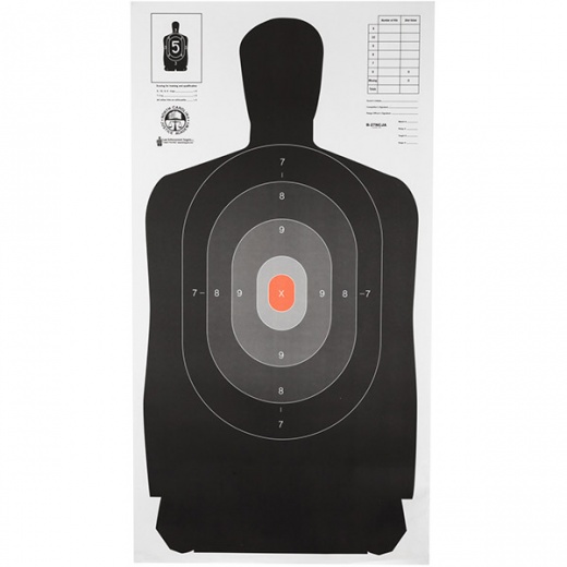 Action Targets B27NCJA 100Pk Action Target for Criminal Justice Training