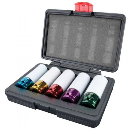 Performance Tool Socket Set - 1/2 Inch Drive, Thin Wall Impact, Chrome Molybdenum Steel