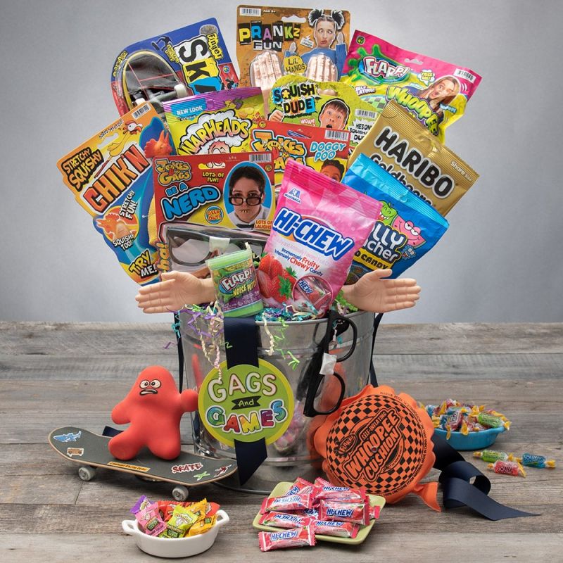 Gags And Games Candy And Toy Gift Bucket