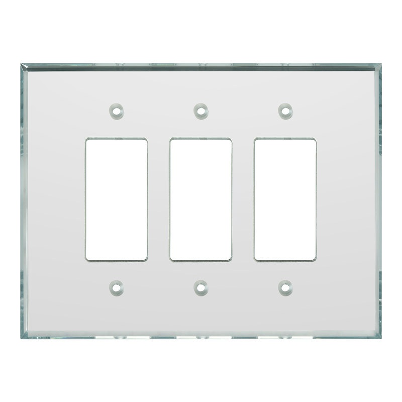 Glass Simple Triple Decora Glassalike® Acrylic Mirror Plate