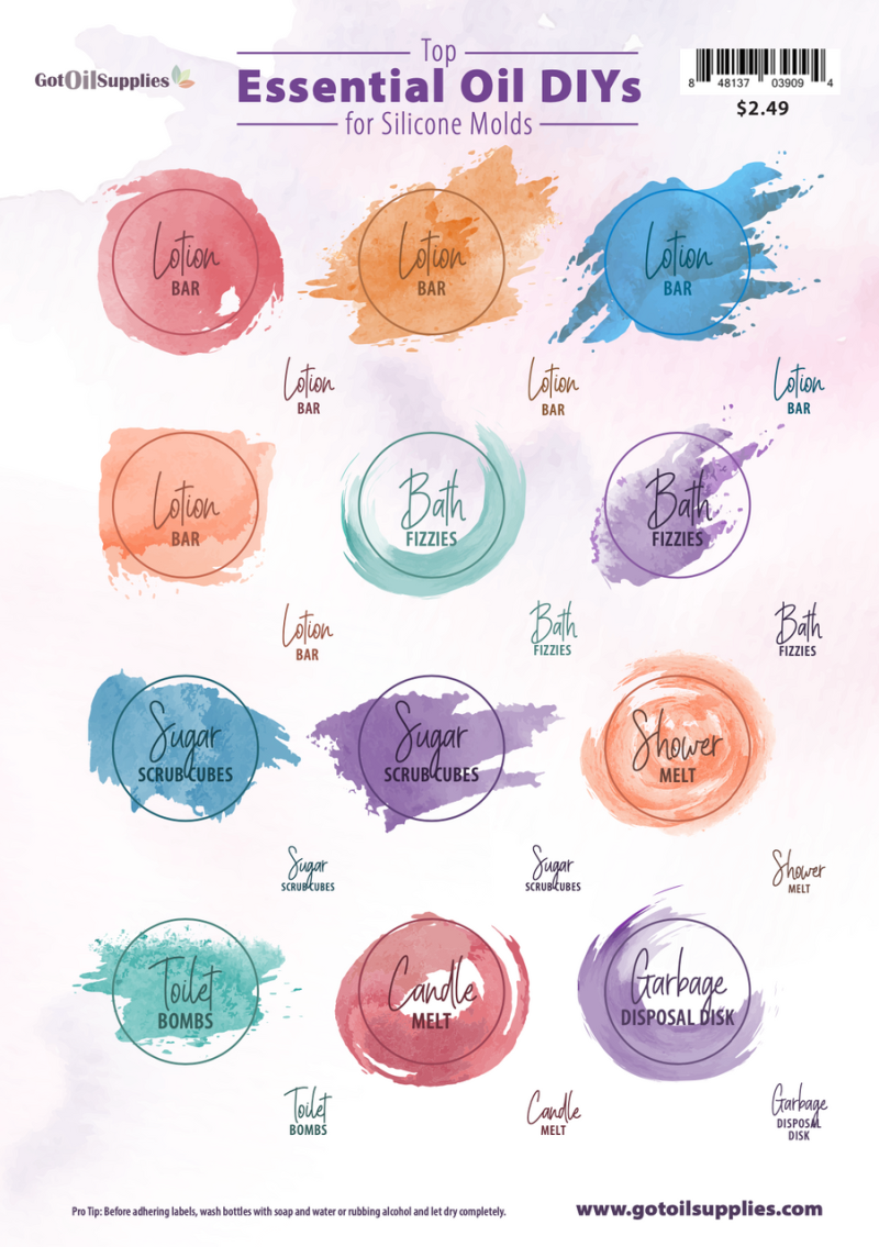 Top Essential Oil Diys For Silicone Molds Labels