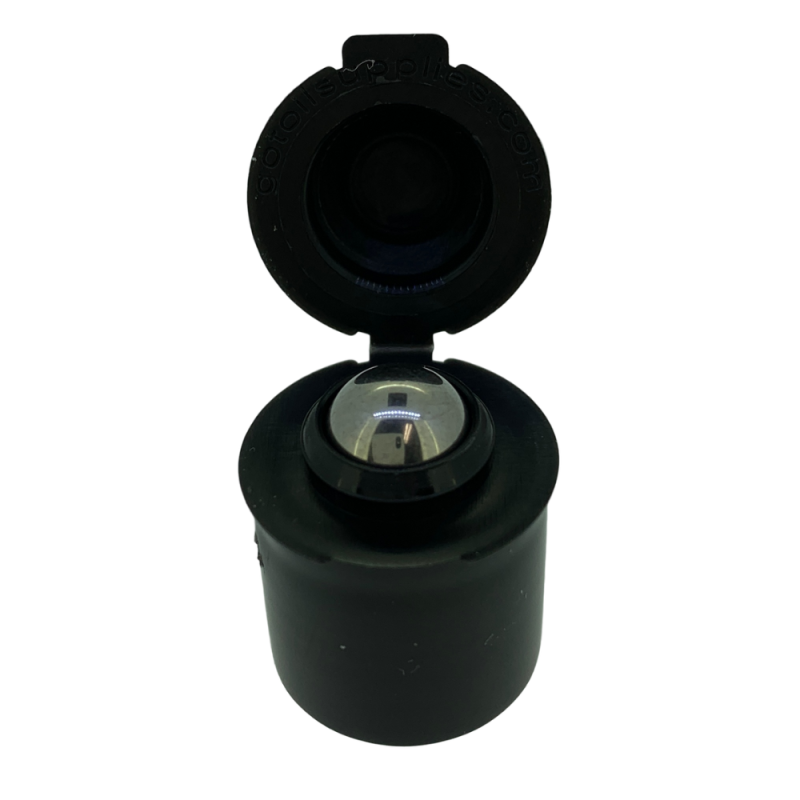 Black Flip Lids For 10ml Roller Bottles (12-Pack)