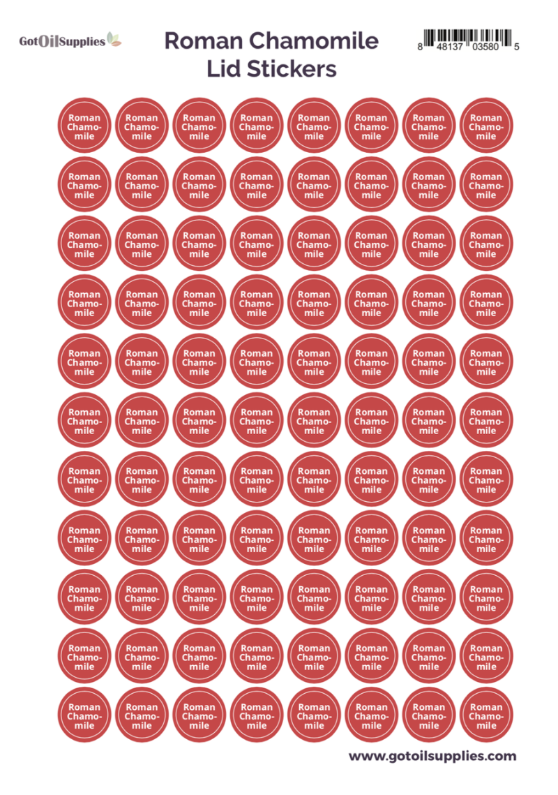 Roman Chamomile Yl Lid Stickers