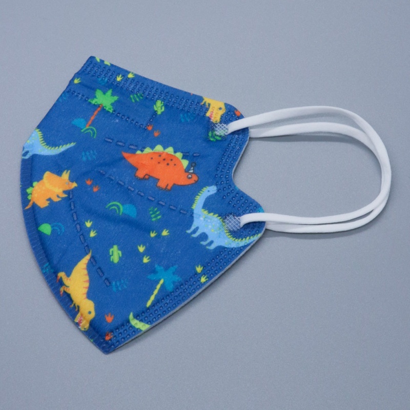 Dinosaur Print Kids Kn95 Masks - Updated Shape