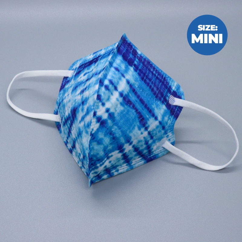 Light Blue Tie Dye Mini Kids Kn95 Masks