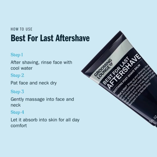 Grooming Lounge Best For Last Aftershave - Soothe and Calm Your Skin