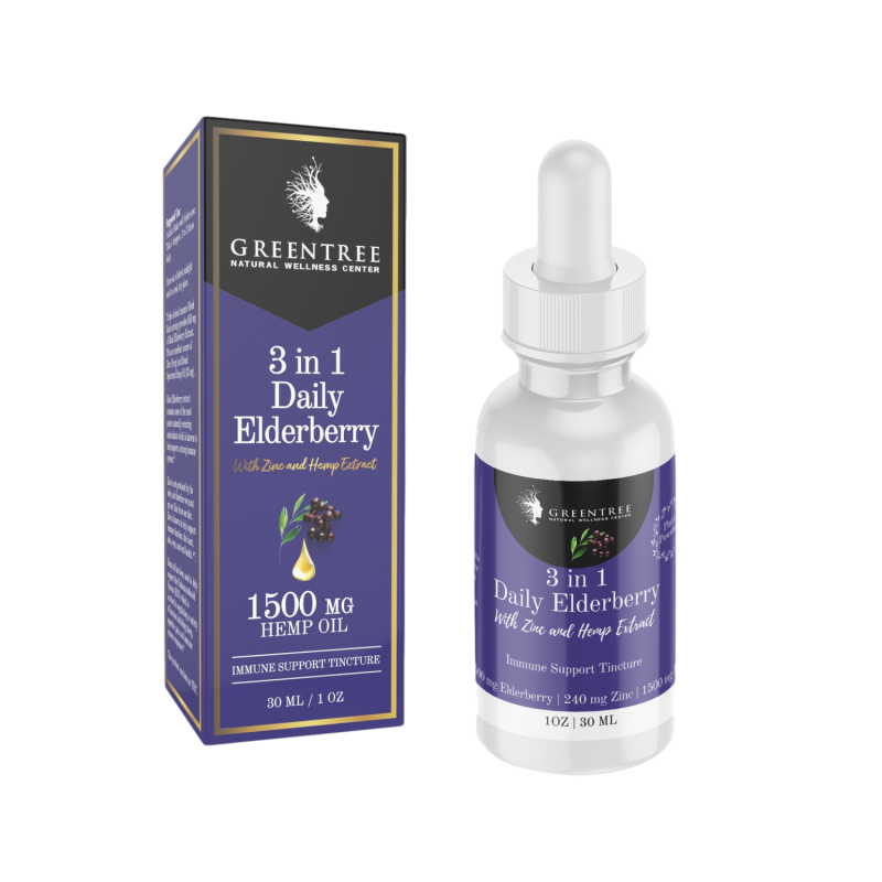 3 In 1 Daily Elderberry With Zinc And Hemp Oil