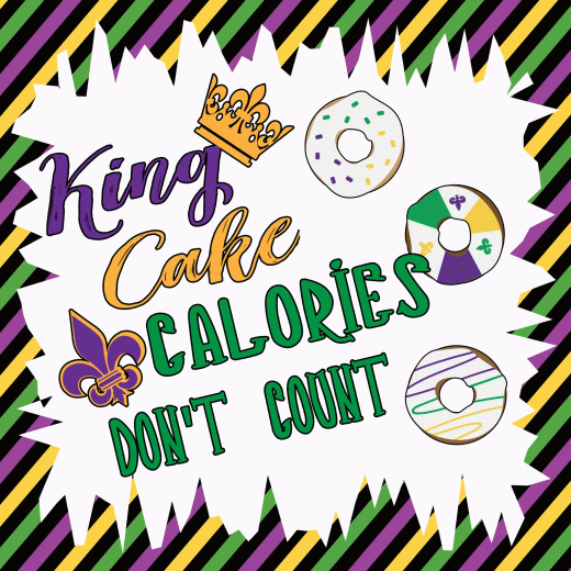 12" Mardi Gras Metal Sign