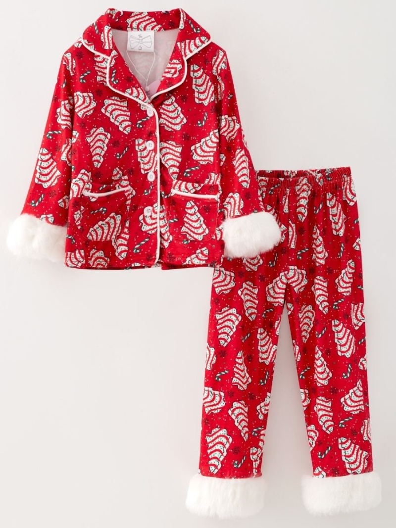 Christmas Tree Cake Family Matching Pajamas
