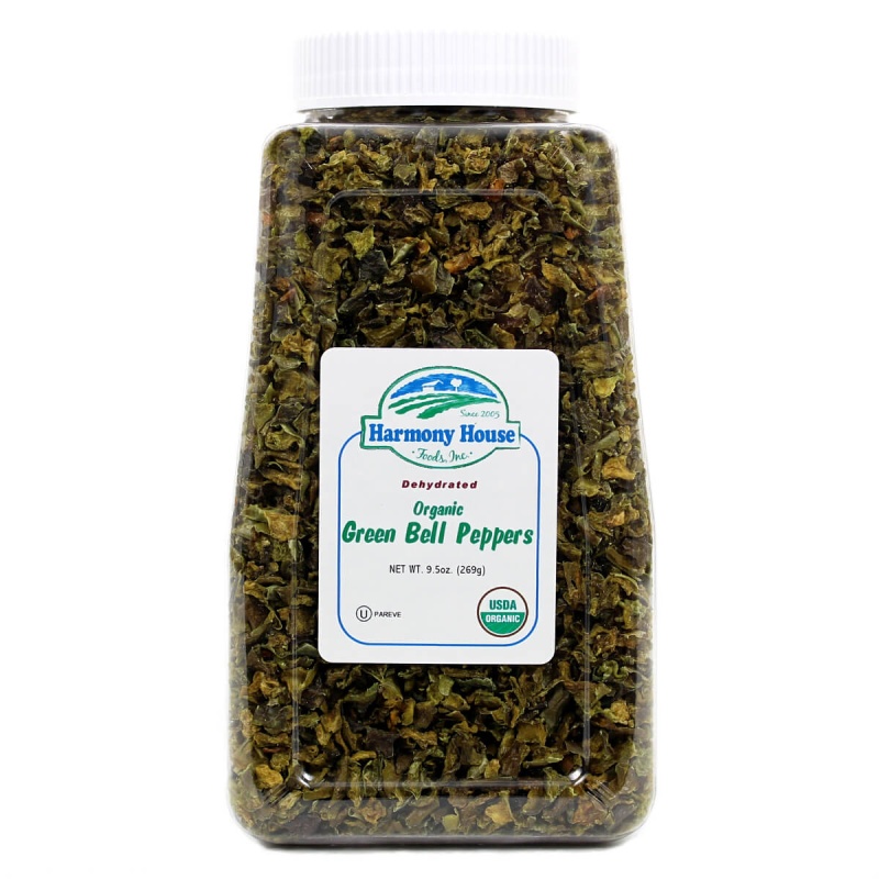 Organic Dried Green Bell Peppers (9 Oz)