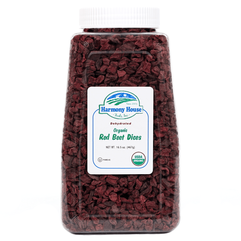 Organic Dried Red Beet Dices (16.5 Oz)