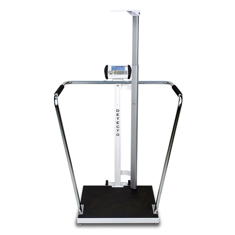 Detecto Waist High Bariatric Scale And Digital Height Rod