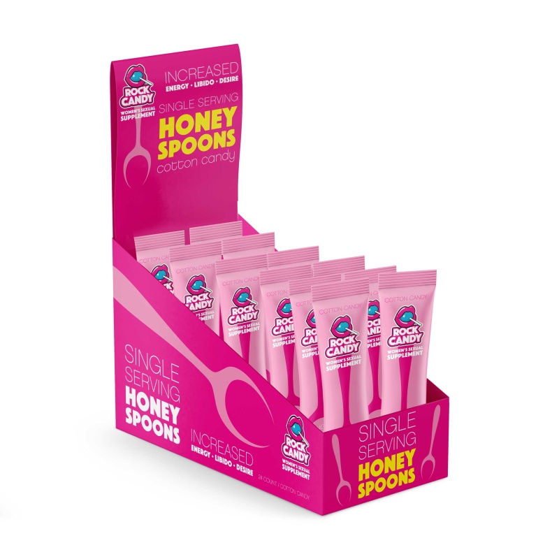 Honey Spoon Female Sexual Supplement Cotton Candy 24 Ct Display 0442