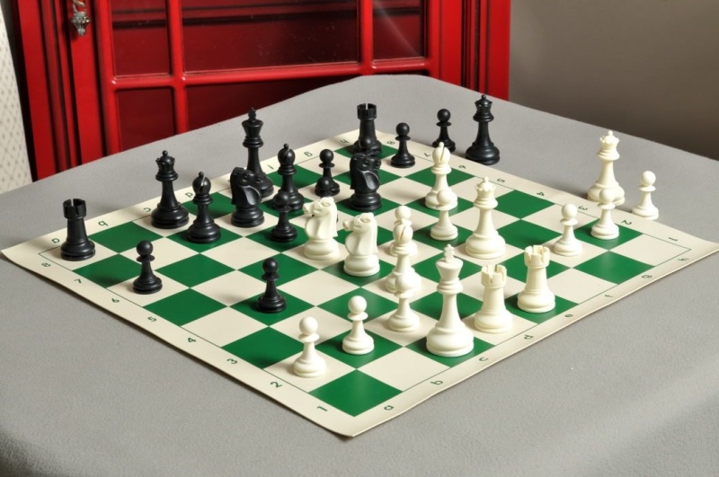 The Reykjavik Series Plastic Chess Pieces - 3.75" King