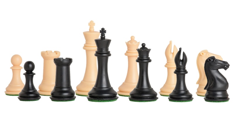 The Collector Series Plastic Chess Pieces - 3.75" King