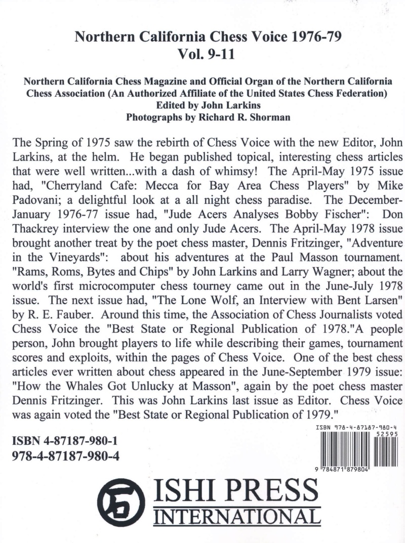 Northern California Chess Voice - 1976-1979 Vol. 9-11
