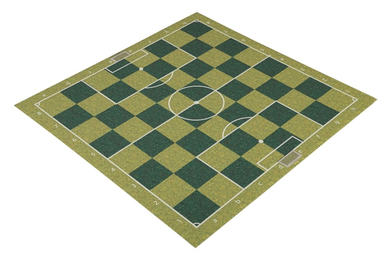 Soccer - Full Color Thin Mousepad Chess Board