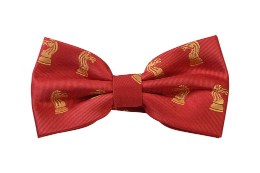 Red Knight Chess Bow Tie