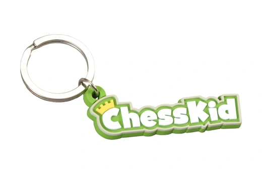 Chesskid Branded Keychain - Metal Pawn Keychain Accessory