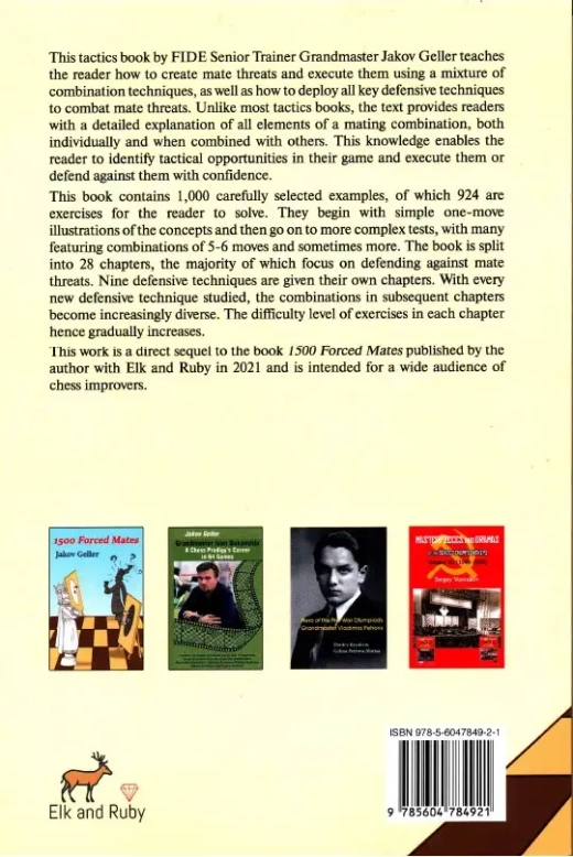 Mate Threats and Defense – 1000 Tactical Examples