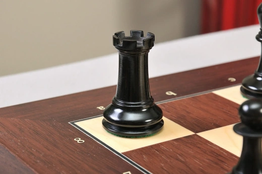 Craftsman Chess Set in 3.75 Tounament Chess Piece in Ebony Wood