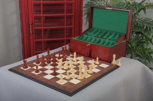 Capablanca Chess Set, Box, & Board Combination
