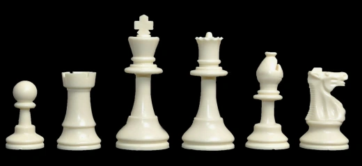 Regulation Tournament Chess Pieces and Chess Board Combo - Solid Plastic