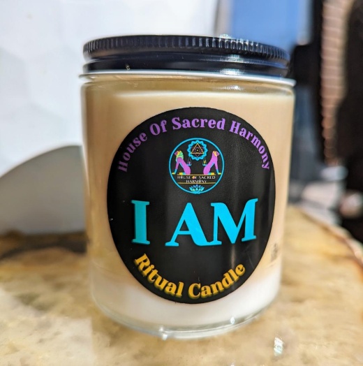 Icandle: I Am (8Oz.) Soy Wax Ritual Candle - Unlock Your Full Potential