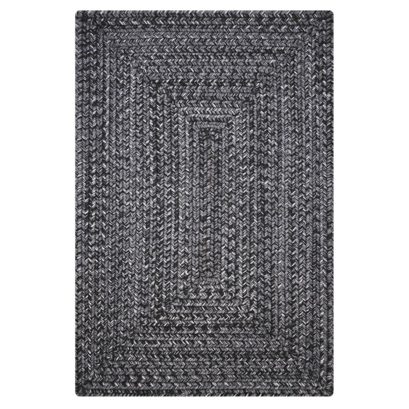 Black Ultra Durable Small Braided Rugs In Set