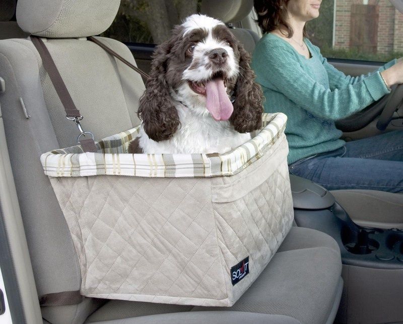 Extra Large Deluxe Pet Car Booster Seat For Pets Up To 25Lbs
