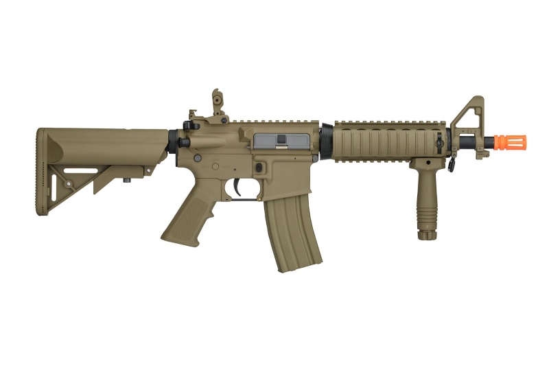 Airsoft Tan Cqb Spec Ops M4 Aeg Assault Rifle Gun Set + Battery & Charger - Physical