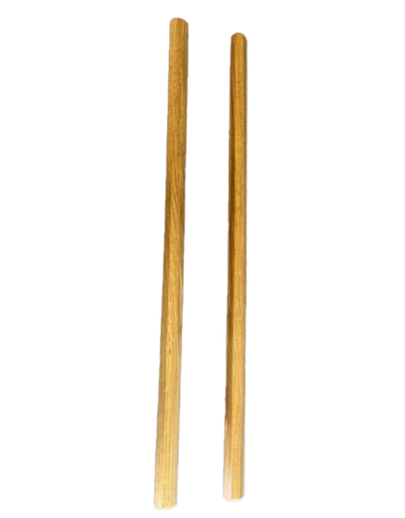 2 Filipino Escrima Kali Arnis American Hardwood Demo Sticks Set 28" X 1"