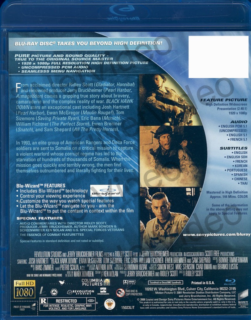 Black Hawk Down (Bilingual) (Blu-Ray)
