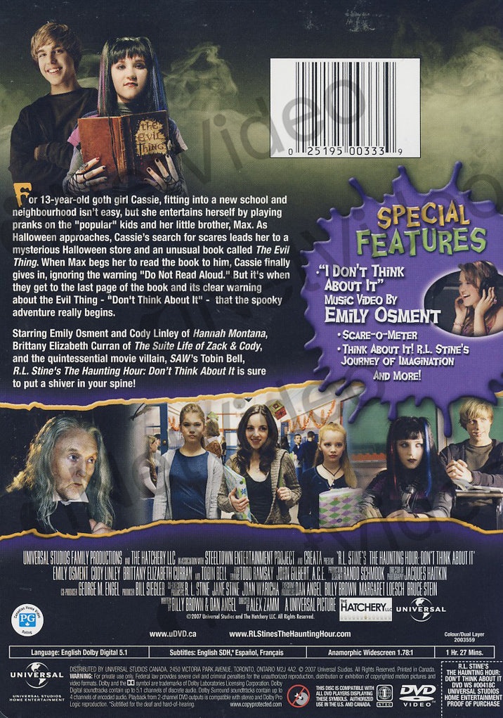 R L Stine S Haunting Hour : Don T Think About It (Widescreen Edition)