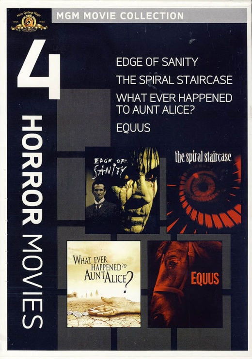 Mgm 4 Horror Movies - The Edge Of Sanity / The Spiral Staircase / Equus / Whatever Happened To Aunt