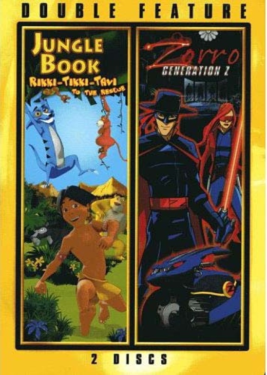 Jungle Book Rikki-Tikki-Tavi To The Rescue / Zorro Generation Z (Double Feature) DVD