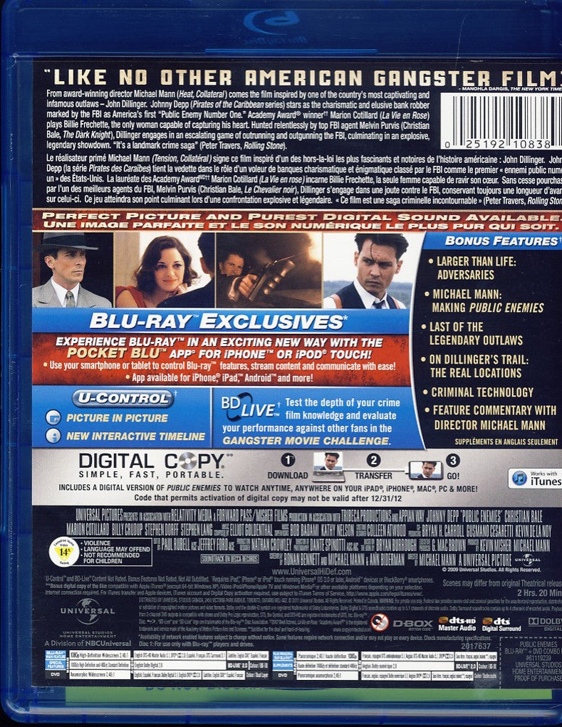 Public Enemies - Special Edition (Bilingual) (Blu-Ray + Dvd) (Blu-Ray)