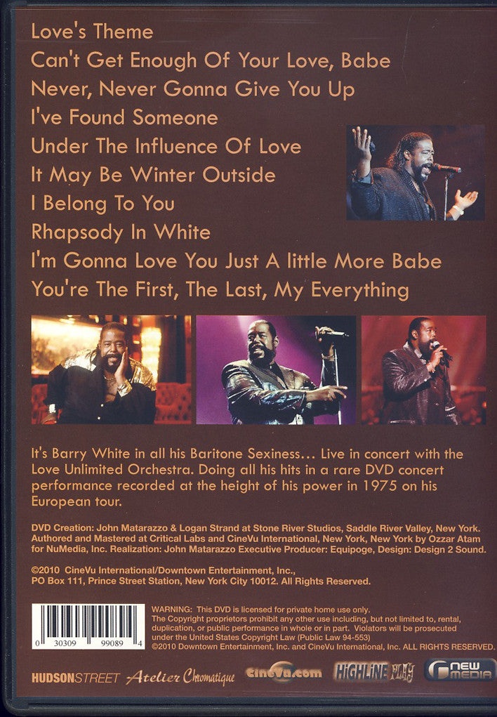 Barry White Live In Europe