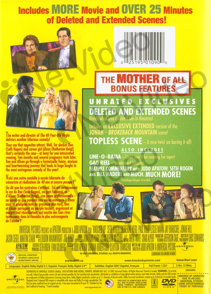 Knocked Up (Unrated Full Screen Edition) (Bilingual)