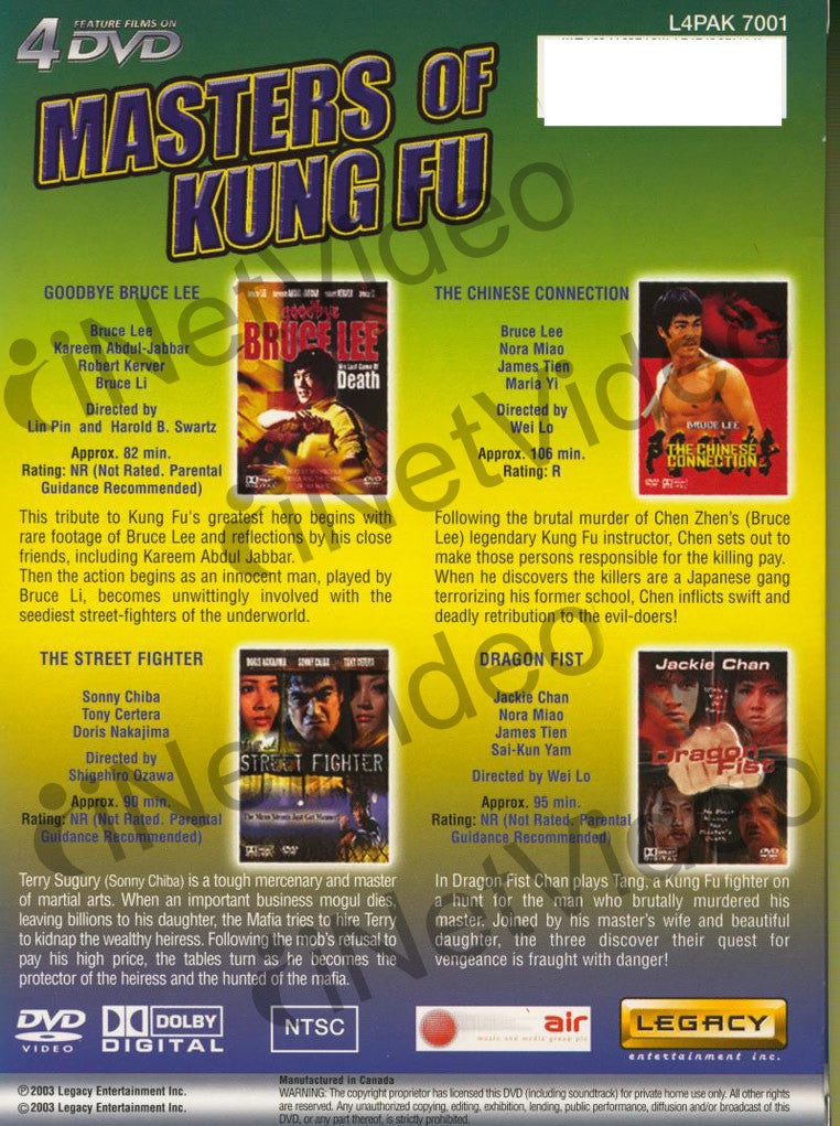 Masters Of Kung Fu (Boxset)