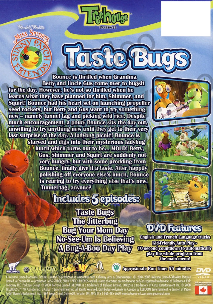 Miss Spider's Sunny Patch - Taste Bugs