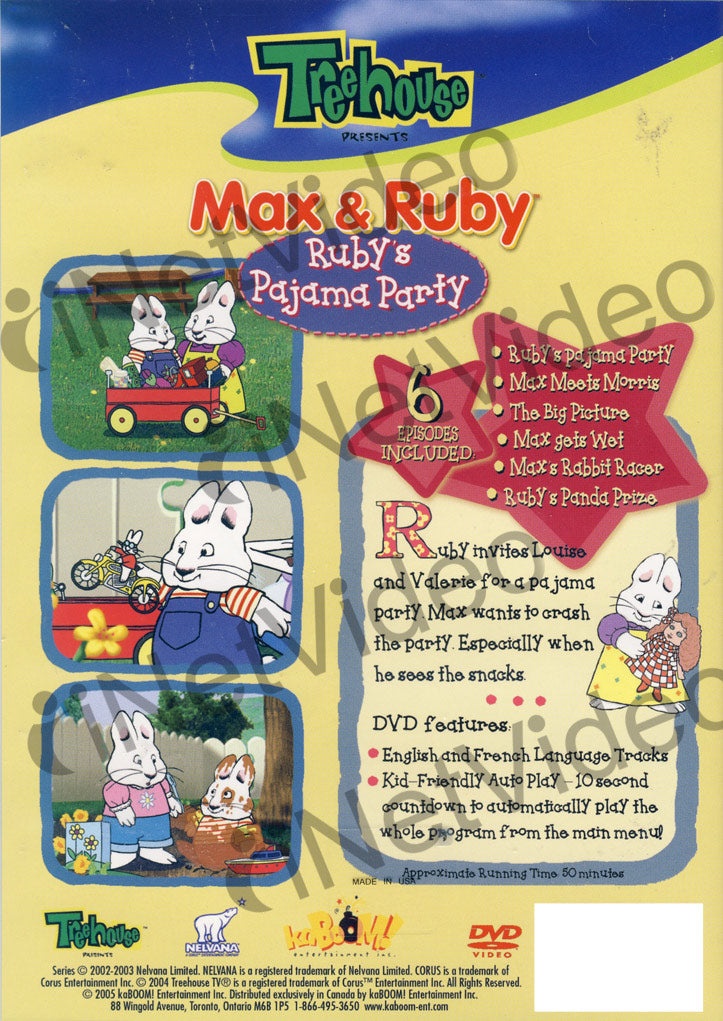 Max And Ruby - Ruby's Pajama Party