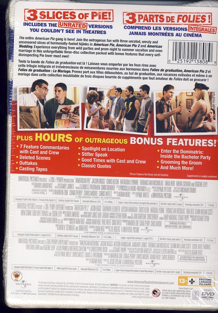 American Pie: Unrated 3-Movie (With Sock Sleeve)